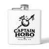 Captain Hobo Stainless Steel Flask — 6oz Nautical Pocket Hip Flask