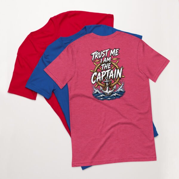 unisex-staple-t-shirt-heather-raspberry-back-6abe9fafbfadf.jpg Trust Me I am The Captain T - Shirt